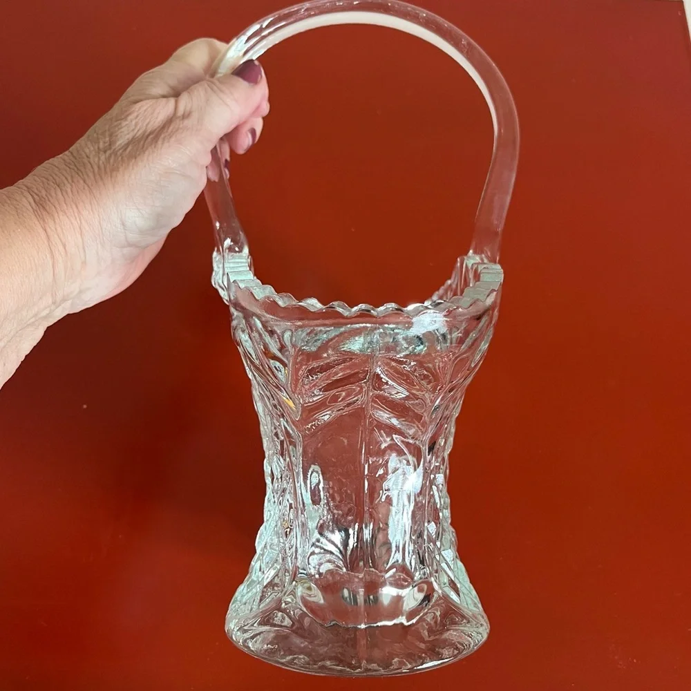 Vintage Princess House Intricate Crystal Clear Glass Basket in perfect condition - Picture 6 of 9